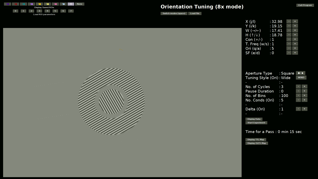 Example of Vision System User Interface